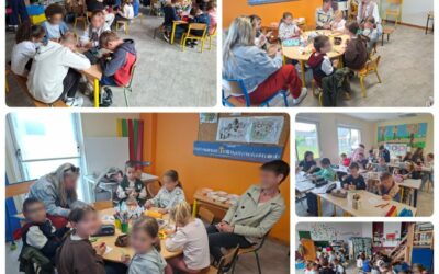 Un après-midi de préparation pour la fête de l’école